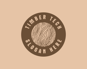 Timber Woodgrain Craft logo design