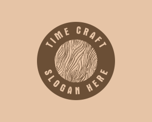 Timber Woodgrain Craft logo design