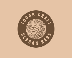 Timber Woodgrain Craft logo design