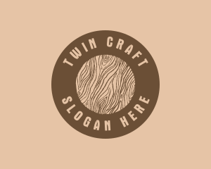 Timber Woodgrain Craft logo design