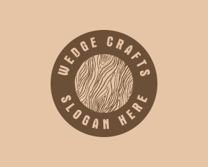 Timber Woodgrain Craft logo design