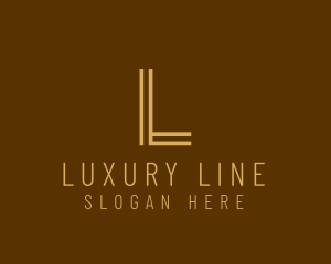 Simple Gold Stripe logo design