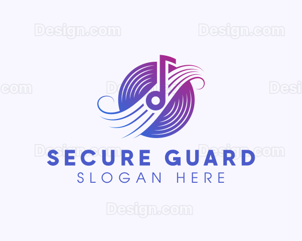 Disc Music Note Logo