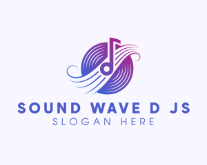 Disc Music Note logo design