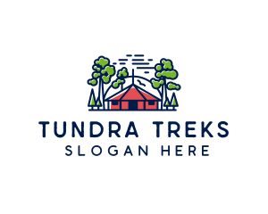 Tree Forest Hut logo design