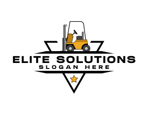 Construction Equipment Forklift Logo