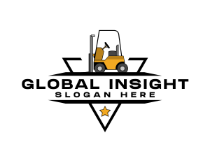 Construction Equipment Forklift Logo