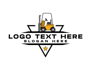 Heavy Equipment Forklift Logo