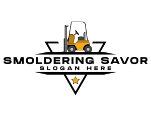 Heavy Equipment Forklift Logo