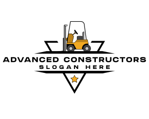 Heavy Equipment Forklift logo design