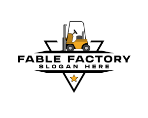 Heavy Equipment Forklift logo design