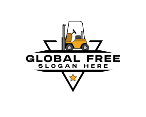 Heavy Equipment Forklift logo design