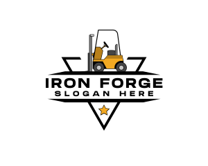 Heavy Equipment Forklift logo design