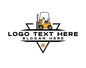 Equipment - Construction Equipment Forklift logo design