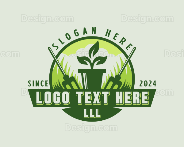 Plant Garden Landscaper Logo