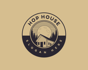 Cabin House Woods logo design