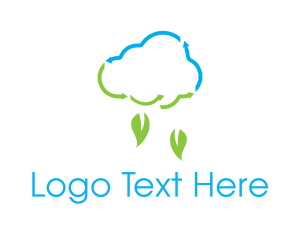 Arrows Cloud Leaf logo