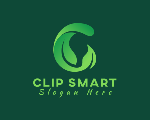 Natural Leaf Letter C logo design