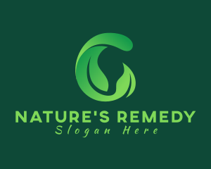 Natural Leaf Letter C logo