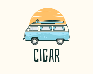 Sunset Camper Van Surf Trip logo