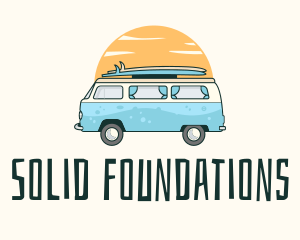 Sunset Camper Van Surf Trip logo