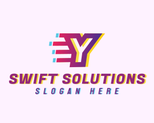 Speedy Motion Letter Y  logo