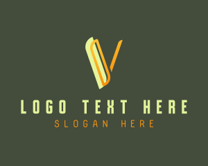 Modern Gradient Letter V Logo