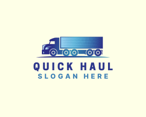 logistics Delivery Truck logo design