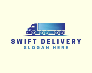 logistics Delivery Truck logo design