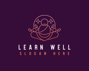 Wellness Yoga Meditation logo design