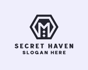 Mechanical Geometric Hexagon Logo