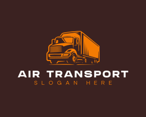 Truck Cargo Import Delivery logo design