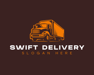 Truck Cargo Import Delivery logo design