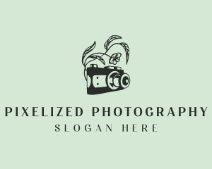 Floral Videography Camera logo design