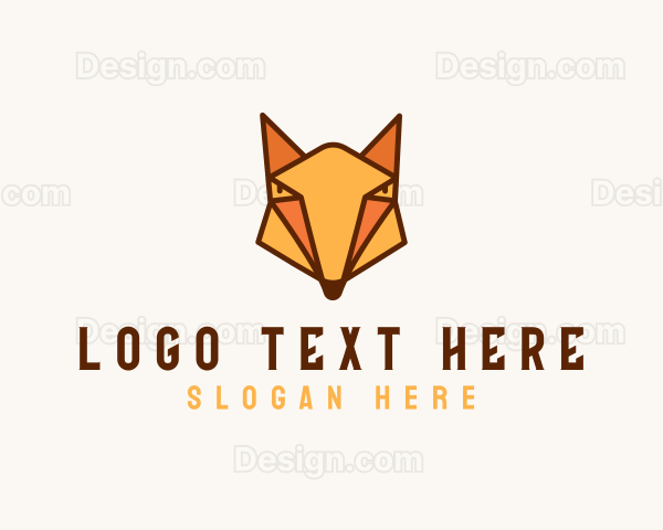 Geometric Fox Animal Logo