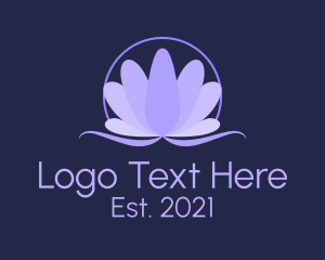 Natural Lavender Flower logo