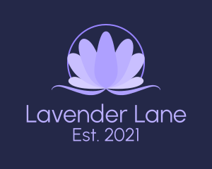 Natural Lavender Flower logo