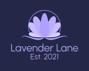 Natural Lavender Flower logo design