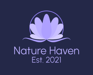 Natural Lavender Flower logo design