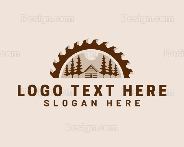 Cabin Forest Logging Logo