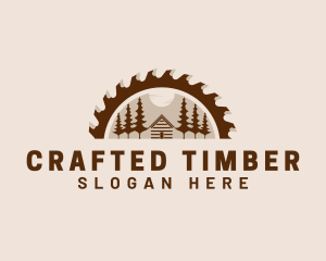 Cabin Forest Logging logo design