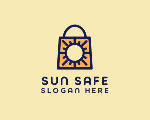 Sun Shopping Bag logo design