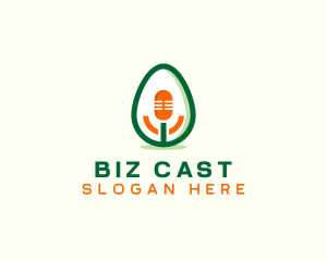 Avocado Mic Podcast logo design