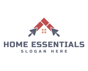 Trowel Construction Home Improvement logo design