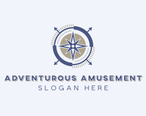 Navigation Compass Adventure logo design