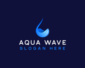 Droplet Fluid Water logo design