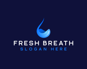 Droplet Fluid Water logo design