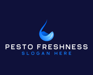 Droplet Fluid Water logo design