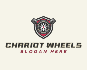 Mechanical Piston Wheel  logo design