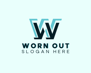 Digital Firm Letter W logo design